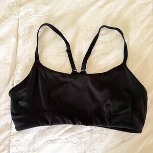 OFFLINE Aerie Real Me Recharge Black Racerback Sports Lounge Bra Medium